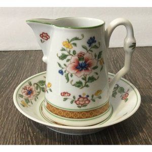 Heinrich Germany Creamer And Saucer Parnass Pattern